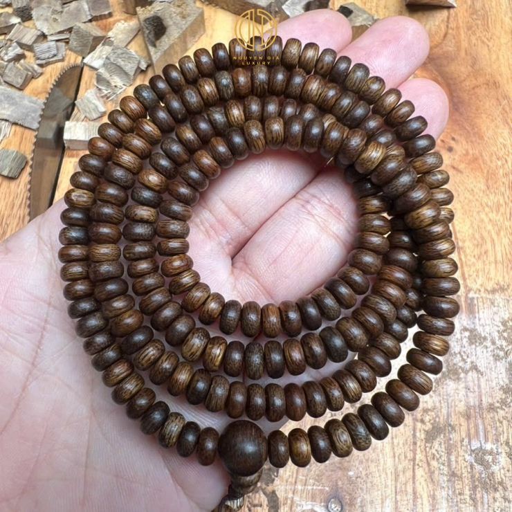 VÒNG TRẦM TỰ NHIÊN 108 NÚT - INDO