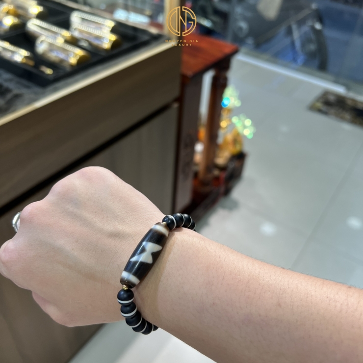 VÒNG DZI HOA MAI - SẤM SÉT